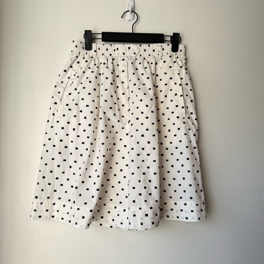 Vintage 90s Koret White & Black Square Print Shorts S